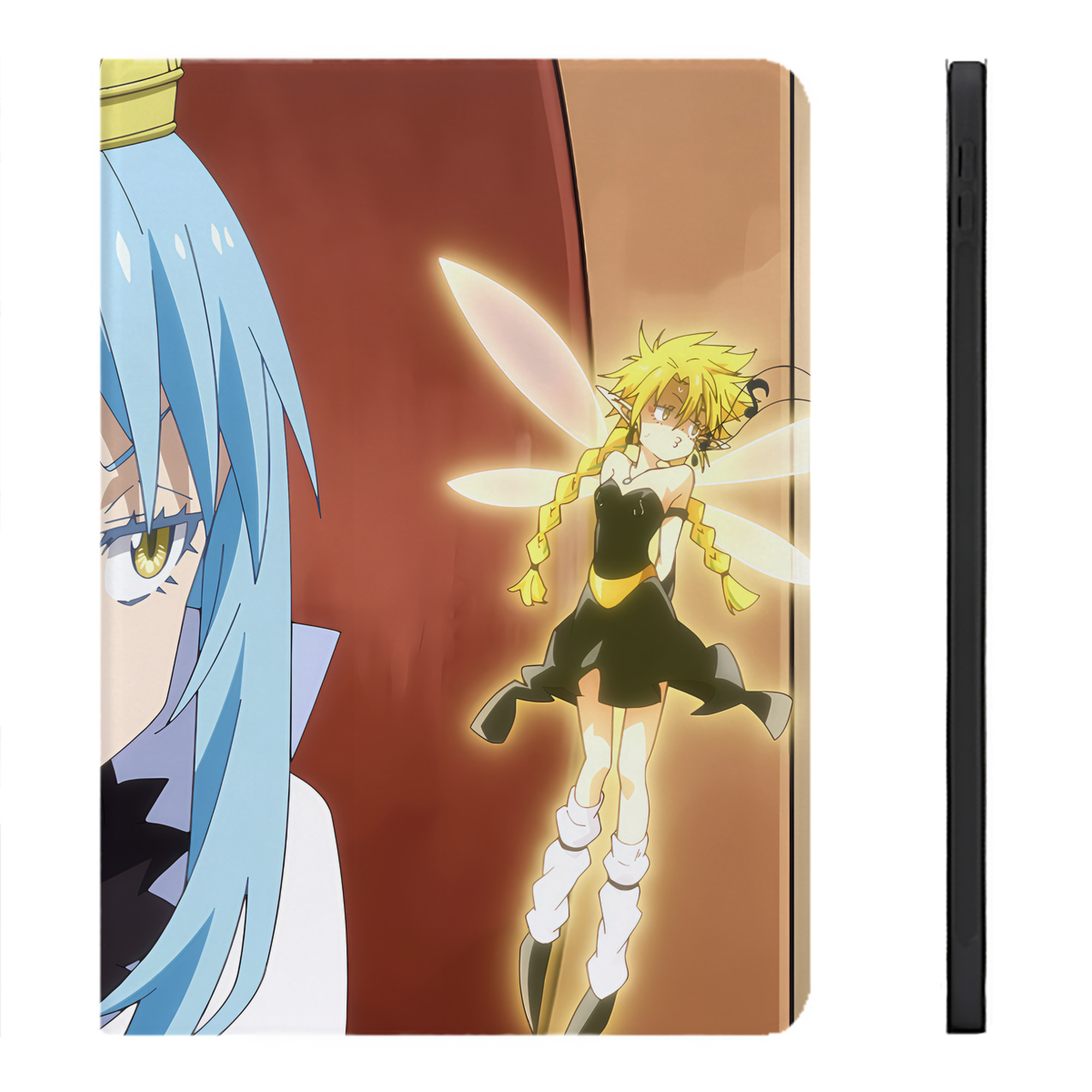 （画像用） 転スラ Regarding Reincarnated to Slime IPadケース ペンホルダー付き ブックスタイルデザイン